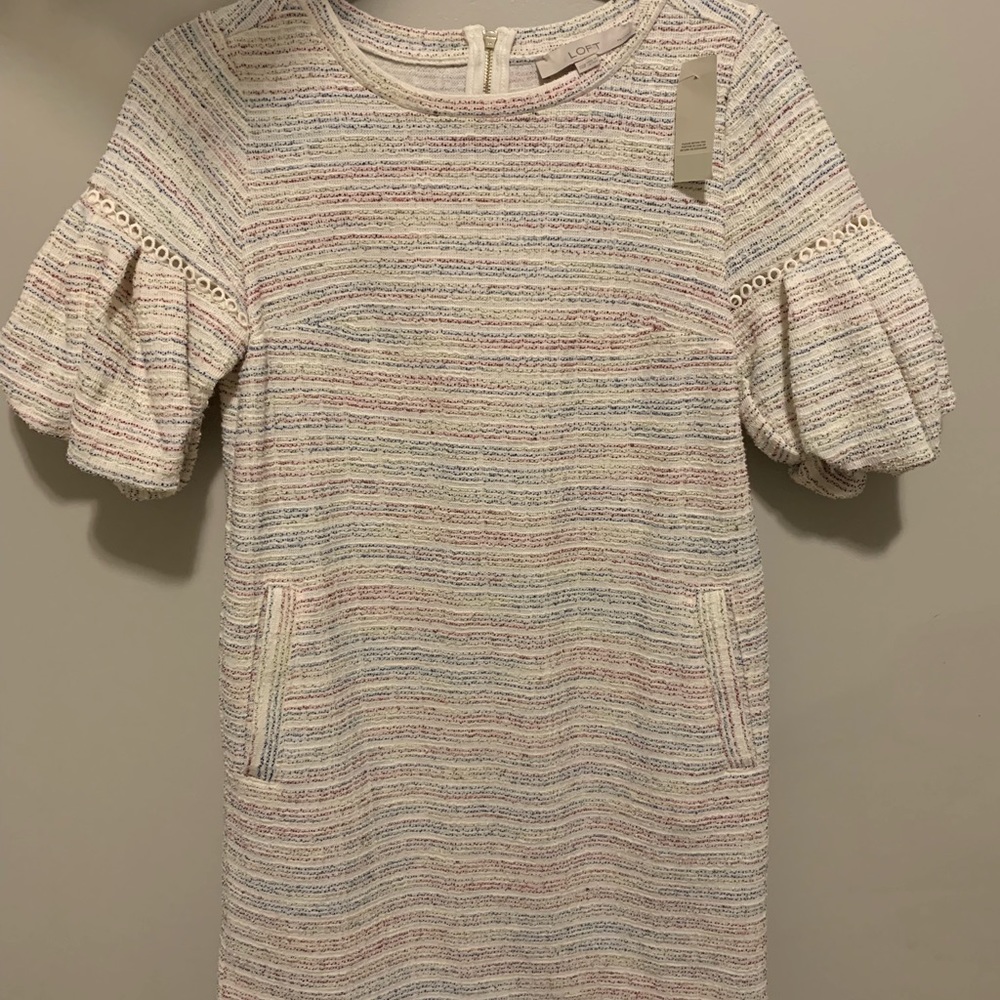 Puff sleeve tea dress